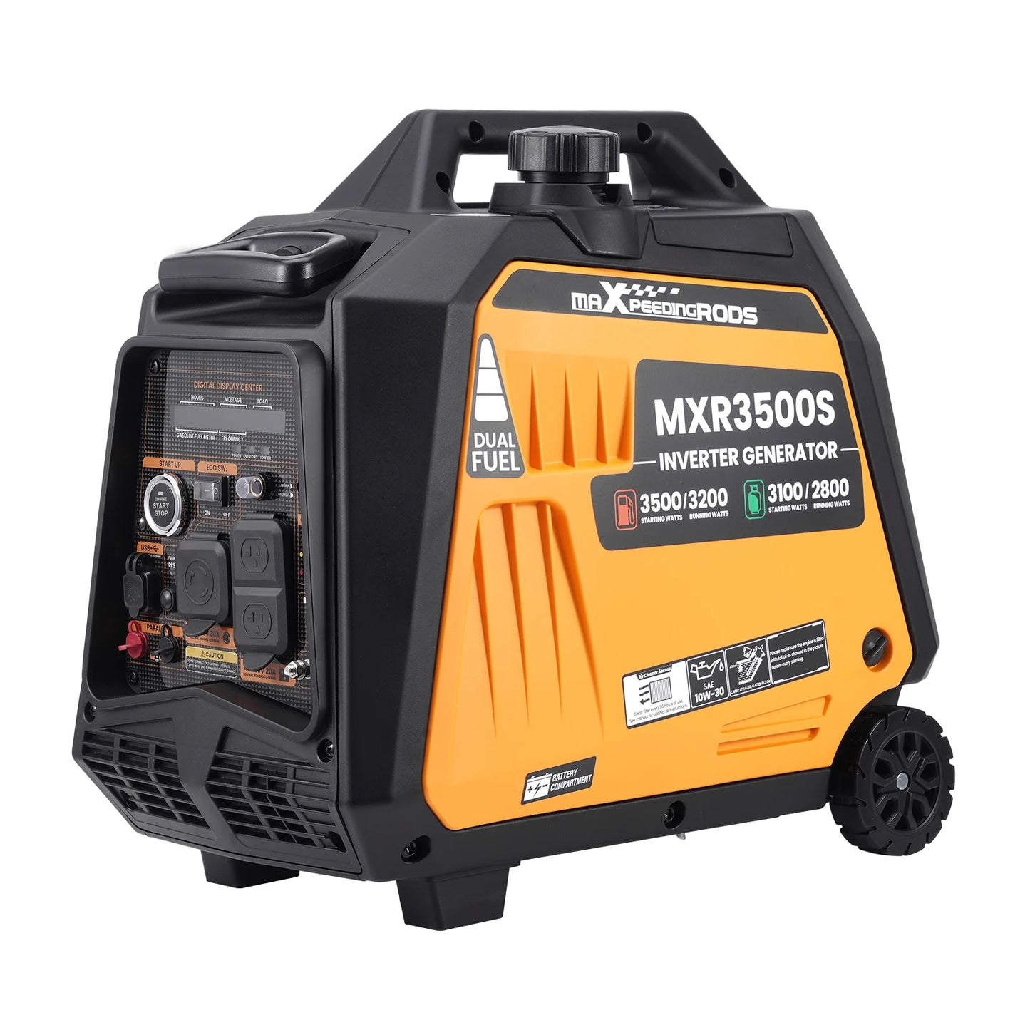 3500 Watt Portable Generator Inverter Gasoline/Propane Dual Fuel Electric Start