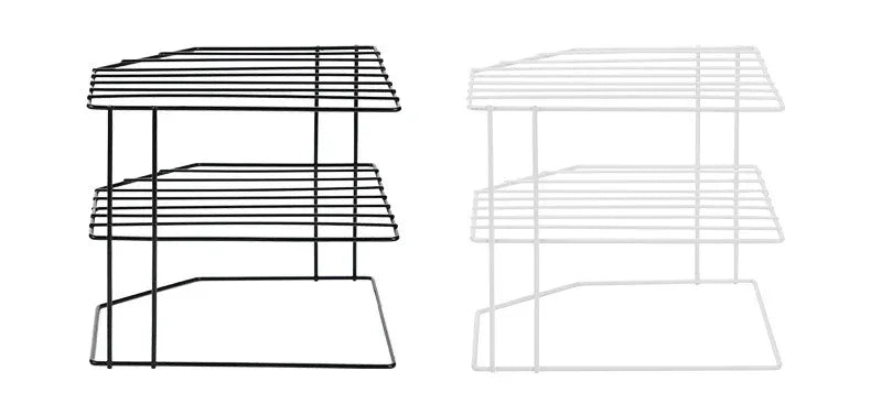 Kitchen Seasoning Corner Rack Pot Dish Food Sundries Organiser Rack Non Punching Portable Storage Table Kitchen Bathroom Holder