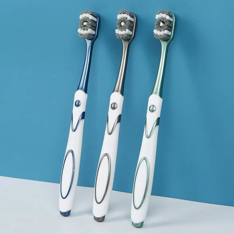 6 Pack Hard bristled toothbrush Set