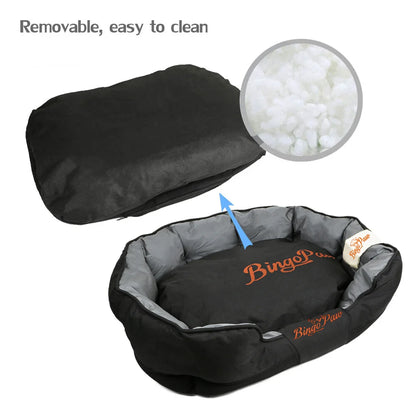 BingoPaw Large Soft Dog Bed with Removable Cushion