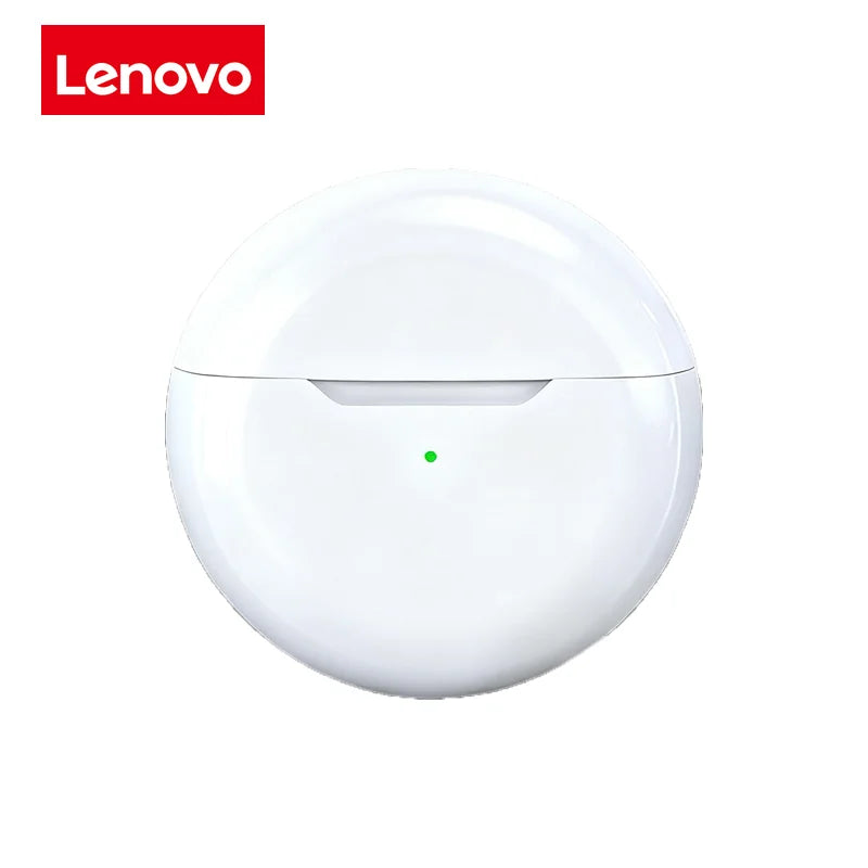 Lenovo Semi-In-Ear Wireless Bluetooth Headphones Touch-Control Sports Headphones 3D Stereo Headphones Suitable for Gaming