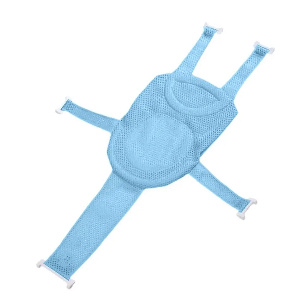 Baby Bath Net Mat Children Newborn Adjustable Bathtub Pillow Seat Cushion Cross-shaped Anti-slip Bathtub Shower Cradle Bed Seat