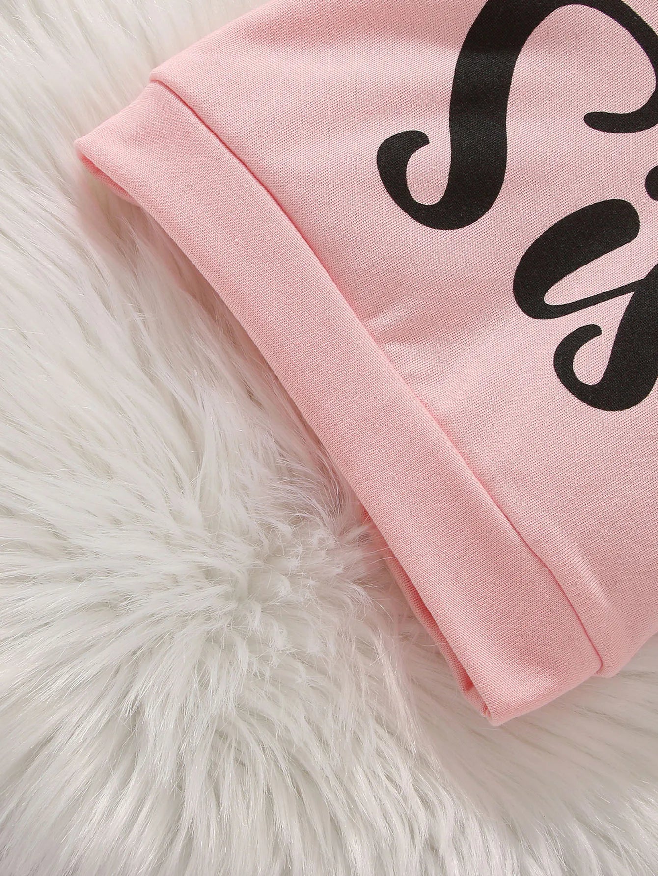 Autumn 2Pcs Baby Girls Long Sleev Printing Letter With Bow Hoodie Set For Casual Sporty Clothes For 1-3Y