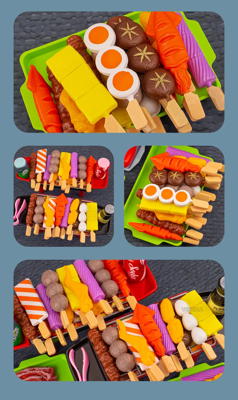 Mini Kitchen Pretend Play Toys Barbecue Set