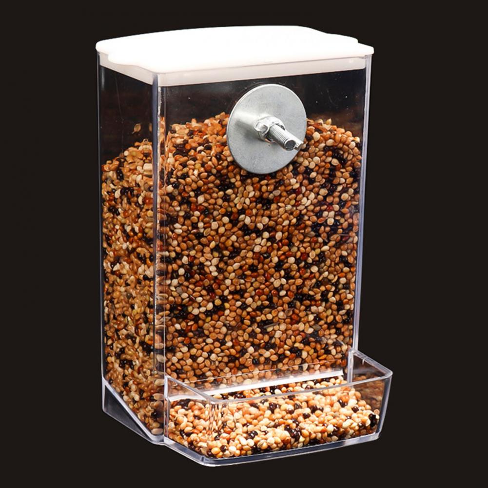 Automatic Bird Feeder & Waterer – Dustproof Lid Food Dispenser for Parrots, Budgies, Cockatiels, and Conures