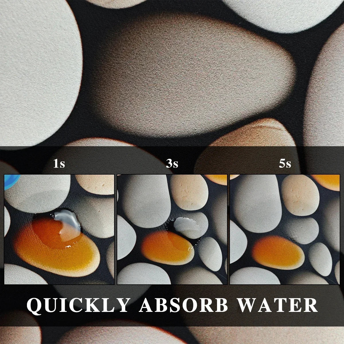 Kitchen Rug Super Absorbent Kitchen Mat for Floor Non-slip Rugs Bathroom Mat Washable Kitchen Carpet