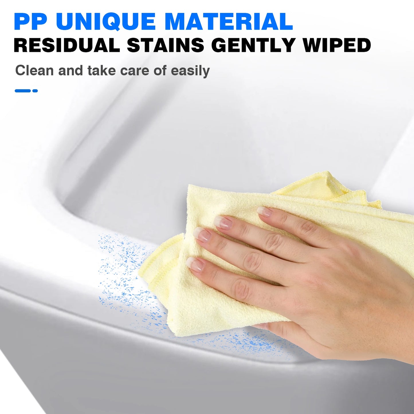 Toilet Seat Slow Close Quiet Lid Thickened Durable for Both Adults Children Universal Bathroom Accessories, Square Shape