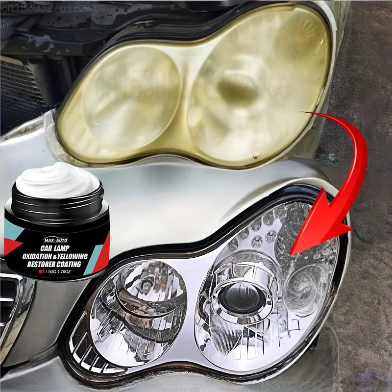 ar Headlight Restoration Polishing Kit - Scratch Remover & Oxidation Cleaner Repair Paste for Headlamp Assembly