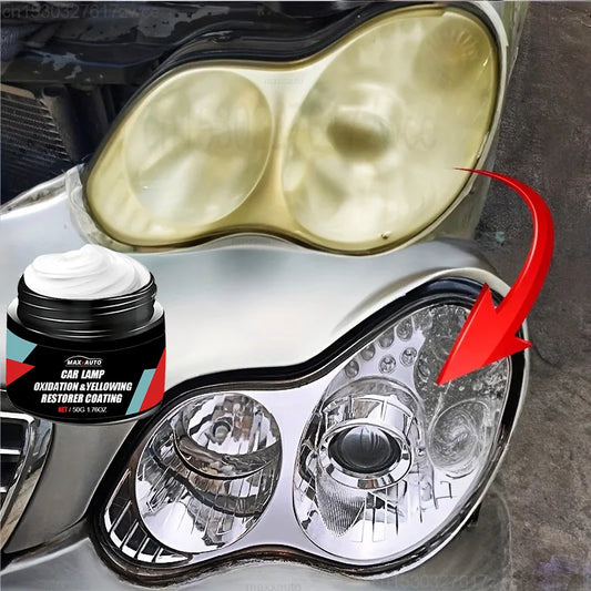 ar Headlight Restoration Polishing Kit - Scratch Remover & Oxidation Cleaner Repair Paste for Headlamp Assembly