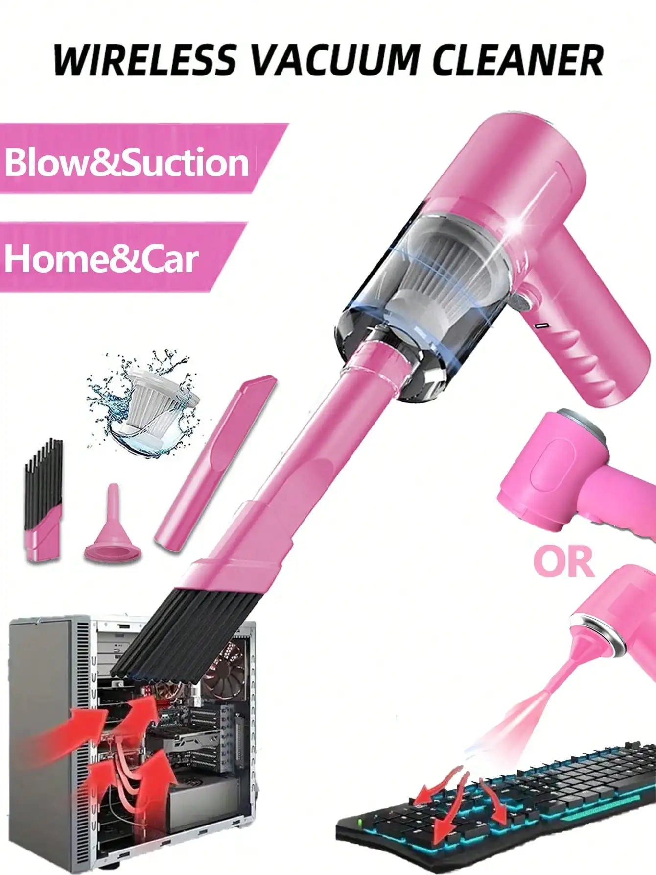 USB 3 In 1 Integrated Vacuum Cleaner