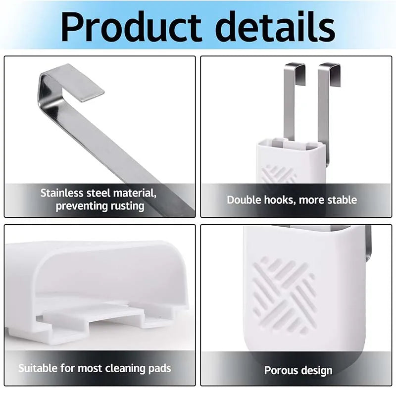 Toilet Tank Cleaning Tablet Holder Hanging Toilet Bowl Cleaner Buffer Box Toilet Tank Bleach Tablet Bracket Bathroom Organizer