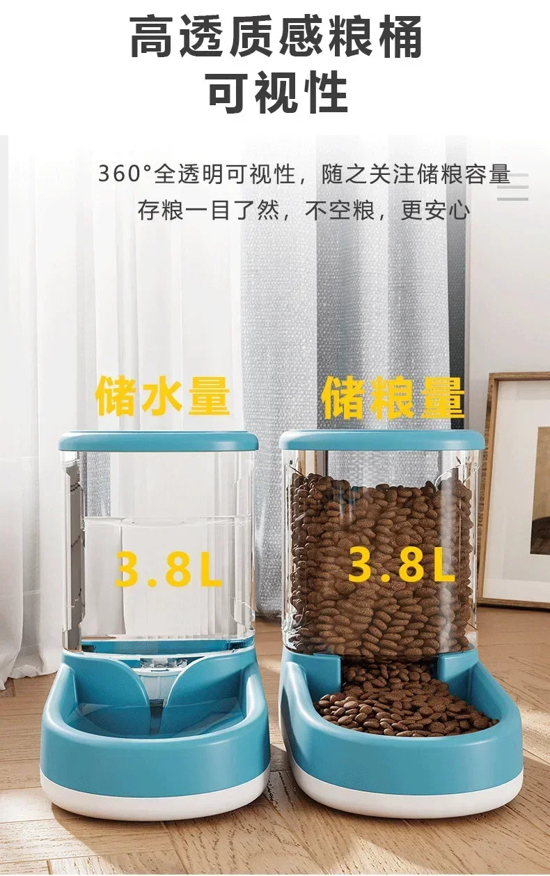 Automatic Pet Water Dispenser for Cats & Dogs – Flowing Water Feeder Without Electricity, Gravity-Fed Drinking Bowl, Large Capacity, Easy to Clean Pet Supplies