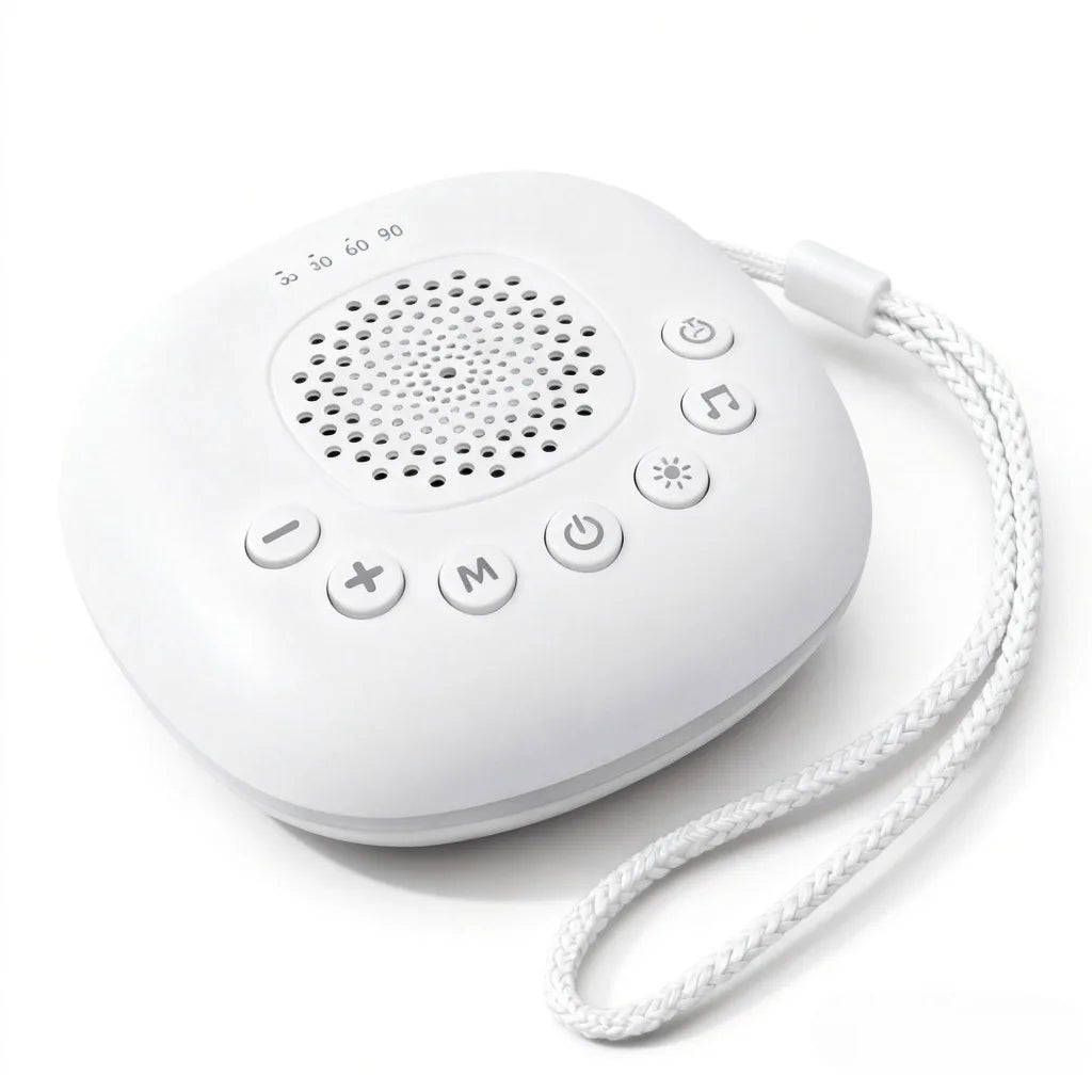 Portable White Noise Machine Sleep Aid with LED Breathing Light And 20 Types of Light Music - Meditation Device for Relaxation