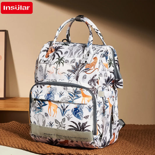 Nappy Bag Backpack Baby Essentials Travel Tote Multifunction Waterproof with Changing Station Pad Stroller Straps Big for Mommy