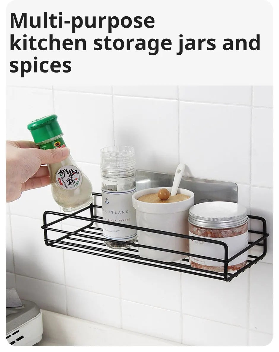 Bathroom Metal Shelves No-Drill Bathroom Organiser Cleaning Supplies Organiser Kitchen Supplies Storage Bathroom Accessories