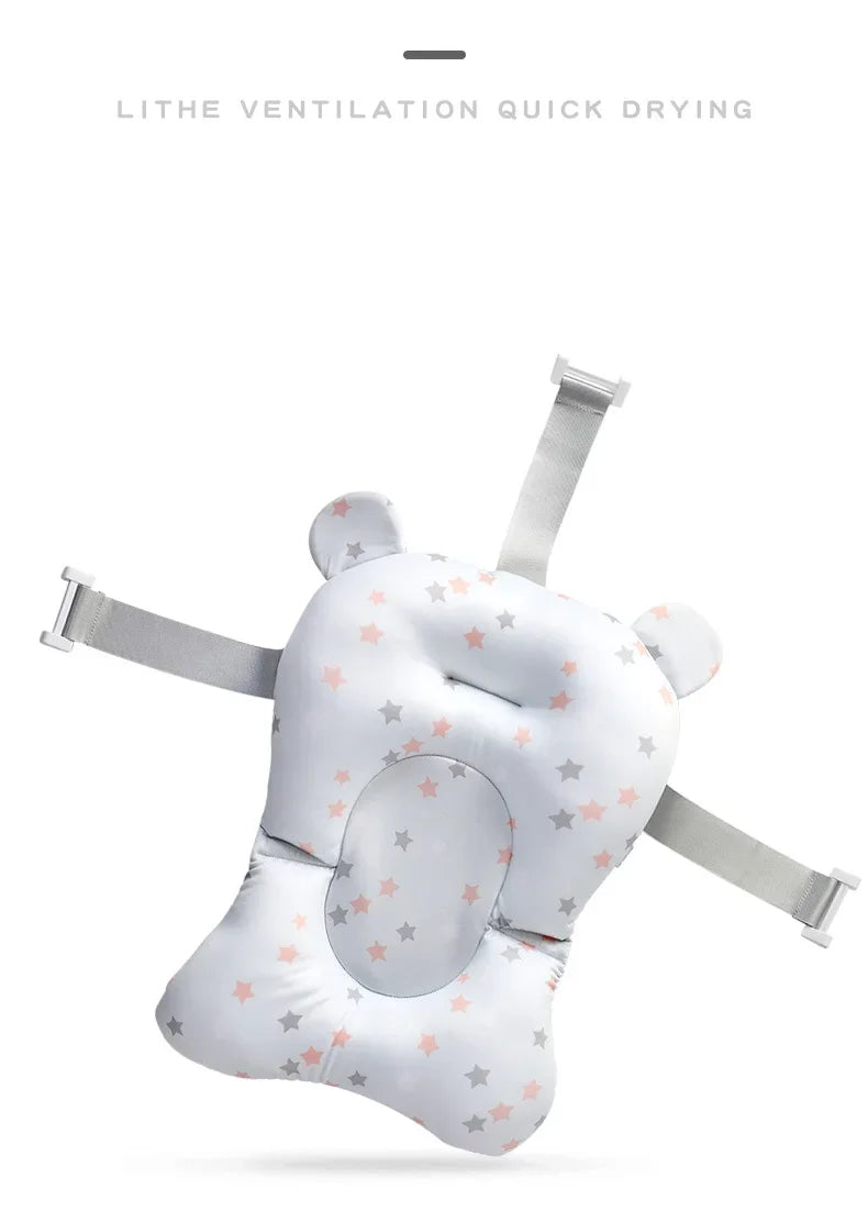 Baby Bath Seat Support Mat Shower Safety Tub Pad Newborn Bathtub Recliner Infant Anti-Slip Soft Comfort Body Cushion Baby Stuff