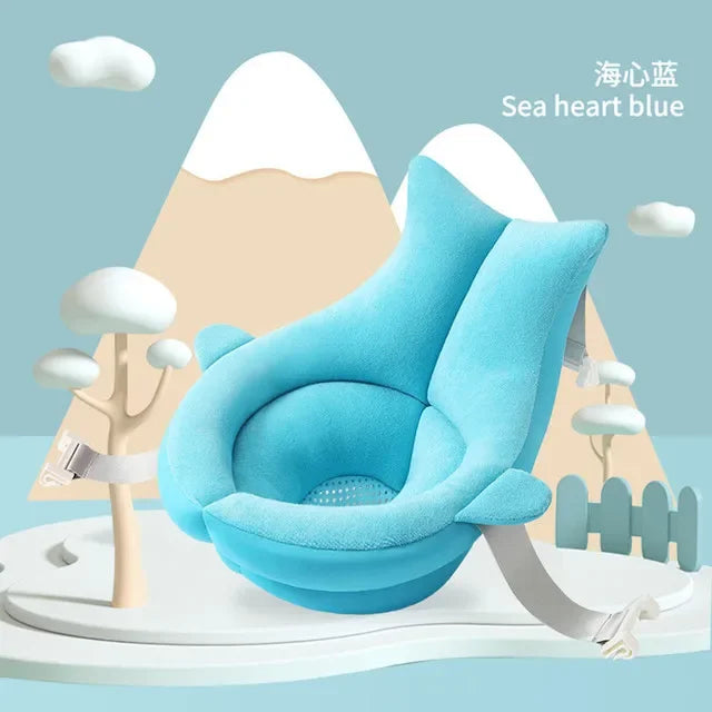 Baby Bath Seat Support Mat Shower Safety Tub Pad Newborn Bathtub Recliner Infant Anti-Slip Soft Comfort Body Cushion Baby Stuff