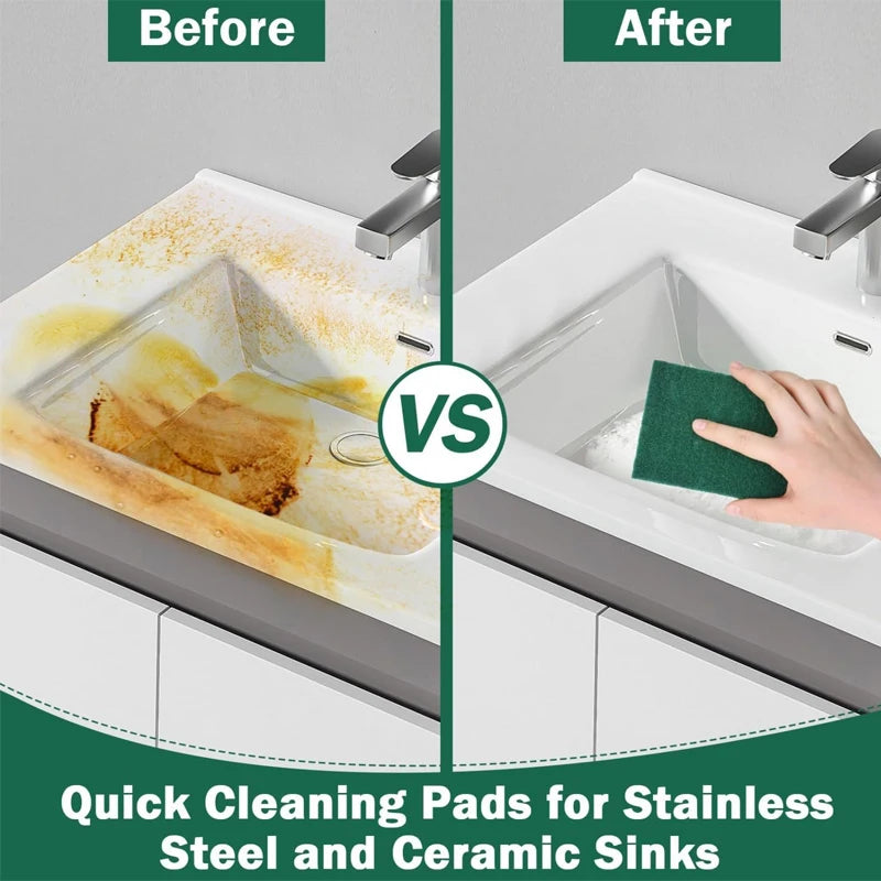 10/20/30PCS Scrub Pads Household Kitchen Oil Removal Dishwashing Pot Pads Scratch Free Multipurpose Reusable Cleaning Dishrag