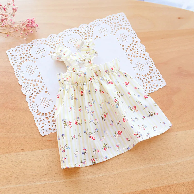 Summer Green Sphynx Cat Suspender Skirt Love Flower Pet Princess Dresses for Cats Gotas Katten Kedi Dog Dress mascotas Clothes