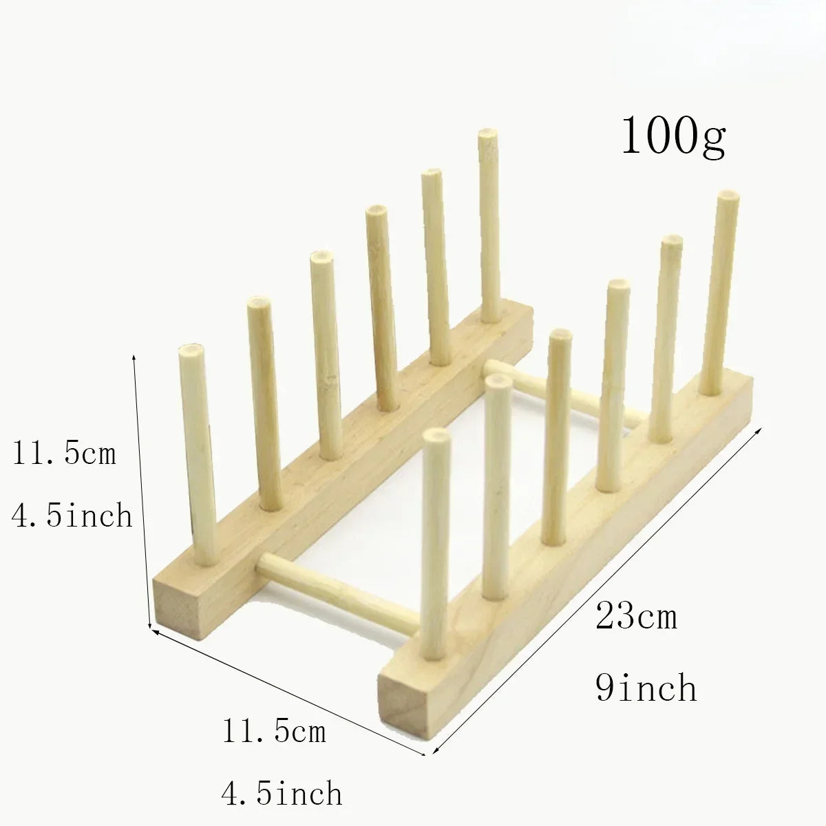 Wooden Dish Drainer Rack Kitchen Dishes Stand Plate Dish Drying Rack Pot Lid Racks Kitchen Organiser Drying Cups Display Shelf