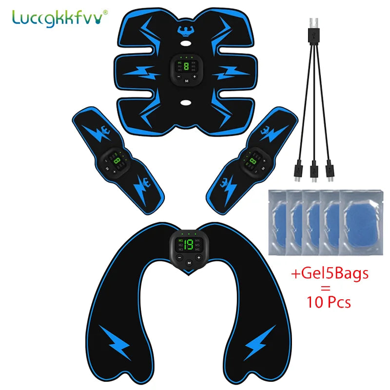 Smart EMS Wireless Muscle Stimulator – Electric Abdominal Trainer, Body Slimming & Weight Loss Massager Stickers