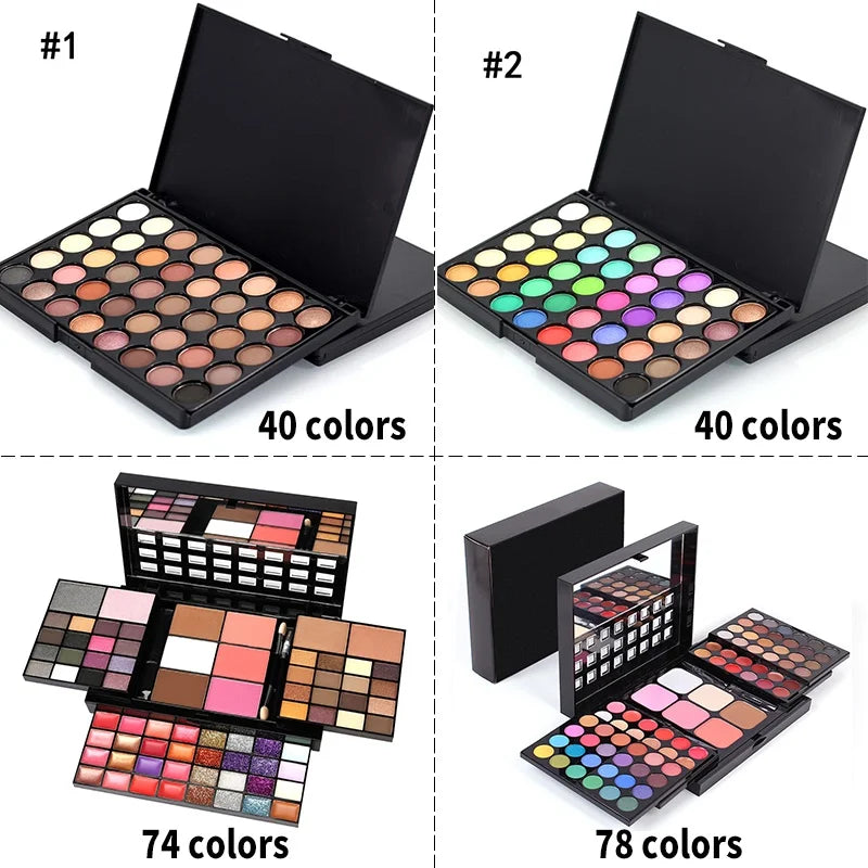 Colours Pearlescent fine Glitter Eyeshadow Palette