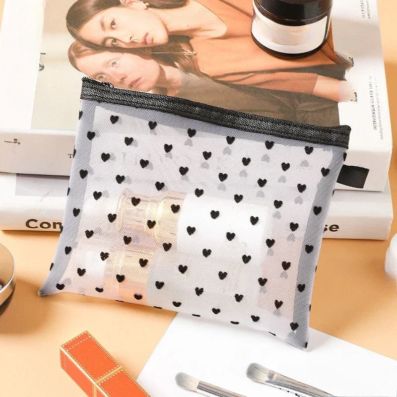 Mesh Cosmetic Travel Storage Makeup Bag Organiser