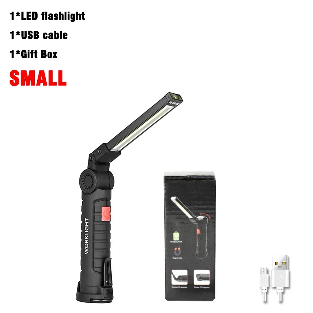 LED Work  Flashlight Lamp With Magnetic Hook