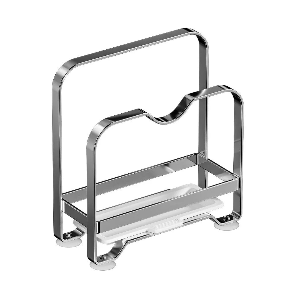 Vertical Cutting Board Holder Rustproof Anti-slip Pot Lid Storage Rack Moisture-proof Space Saving Chopping Board Organiser