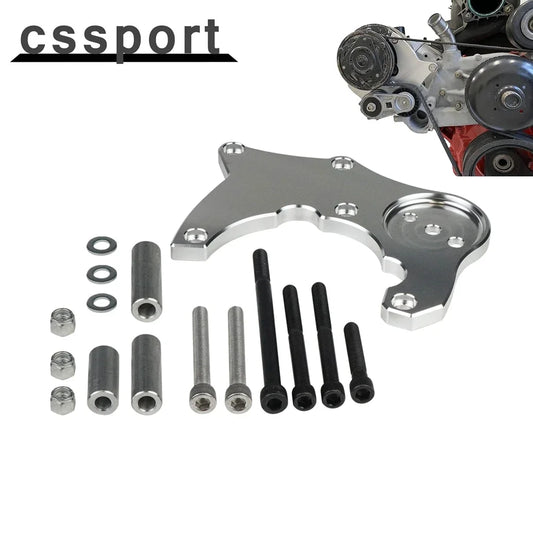 LS R4 AC Compressor Bracket Accessories ForTruck Or Suv Vortec Engines For Chevy GMC 1999-2013 LS LQ LS2 LS3 LS6 Silver