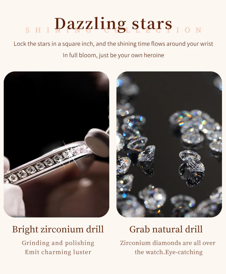 Stainless Steel  Diamond Watch