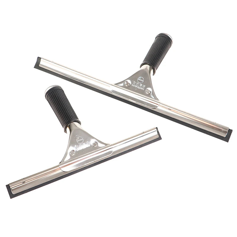 Household Glass Wiper Cleaning Bathroom Mirror Cleaner With Silicone Blade Hook Car Shower Squeegee Window Scraper