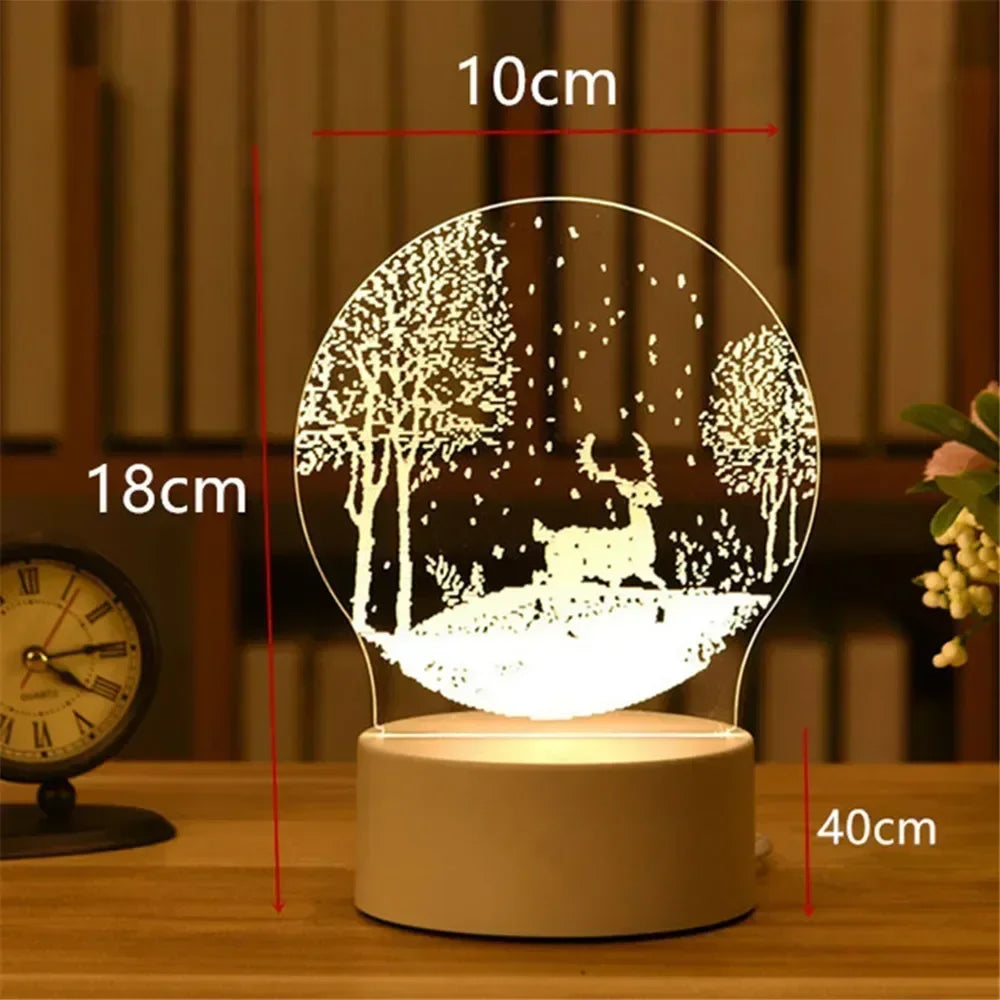 Wedding Birthday Gift Love 3D Acrylic Neon Sign USB Led Lamp Children's Night Lights Table Lamp Valentines Day Bedside Lamp