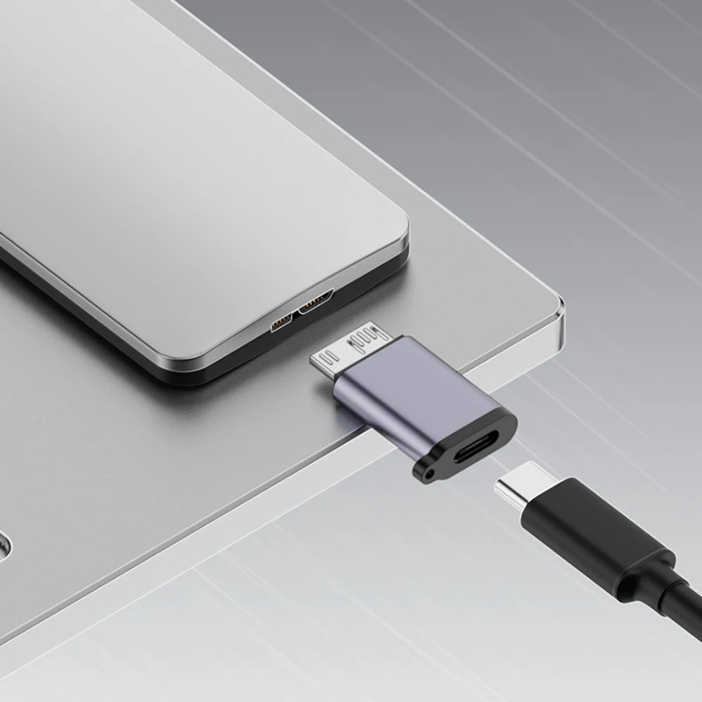 USB TYPE-C To Micro B HDD Adapter USB3.1 Gen2 10Gbps 7.5W Micro B to USB C 3.1 Adapter for Hard Drive Cable External SSD HDD