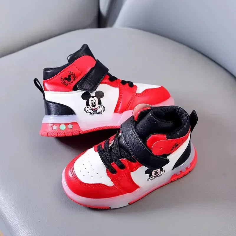 Mickey Mouse LED Shoes – Fun Casual Trainers with Light-Up Soles