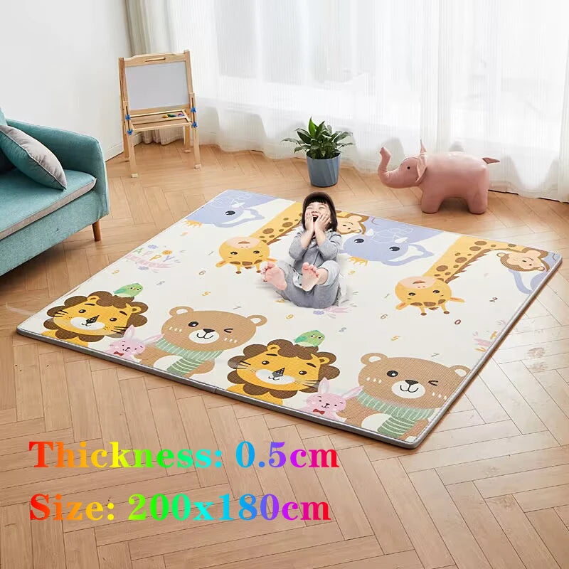 200*180 cm Thickness 0.5cm Baby Play Mat Children Puzzle Toy Crawling Carpet Kids Rug Game Activity Gym Developing Rug Foam Soft