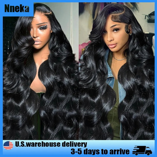 Nneka 200% Density Glueless Loose Body Wave 4x4 Closure Human Hair Wig 5x5 Hd Lace Closure Pre Cut Pre Plucked Glueless Wig