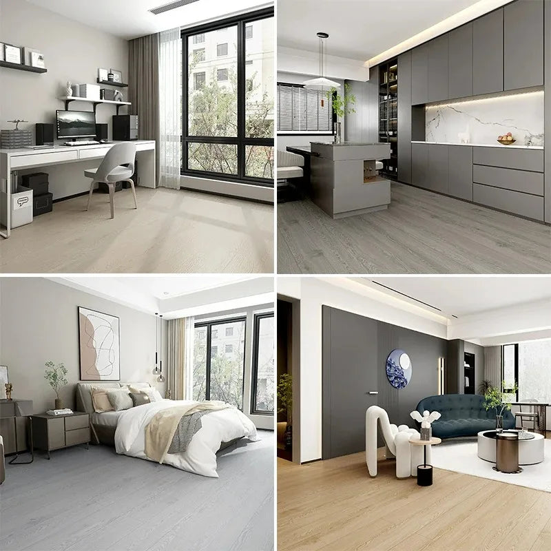 3M/10M Wood Grain Floor Stickers Anti-solid Wood Moisture-proof Waterproof Home Decoration Cabinet Renovation Home Wallpaper