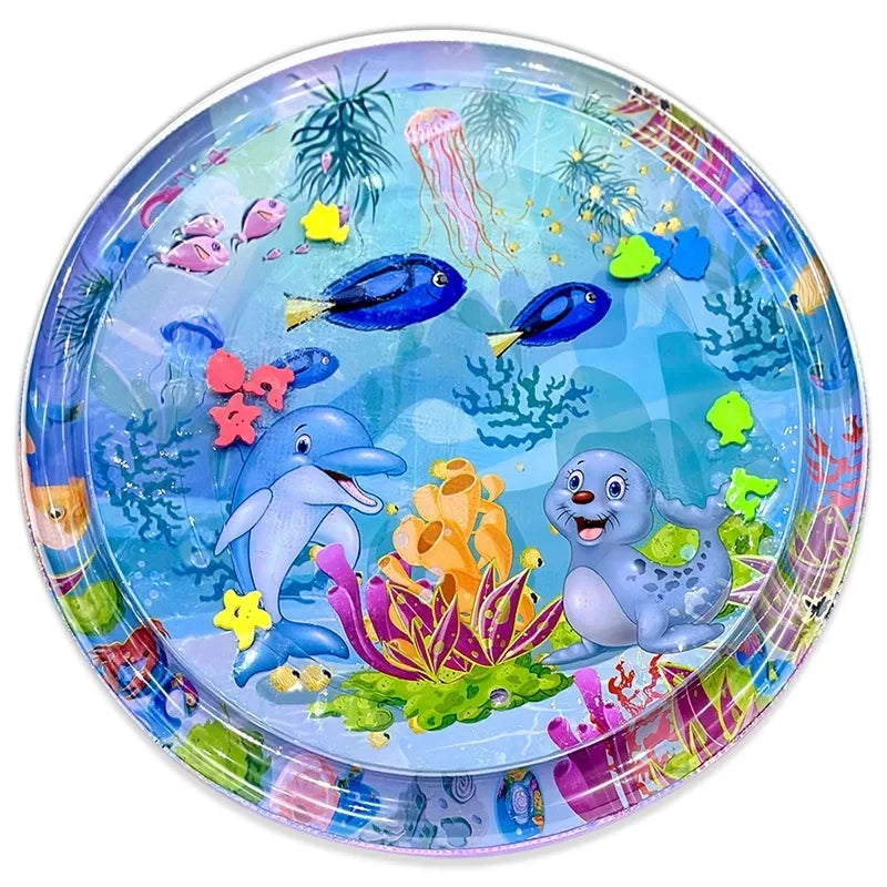 ROOXIN Baby Water Play Mat Inflatable Cushion PVC Infant Toddler Water Pad For Kids Outdoor Summer Playing Water Mat Water