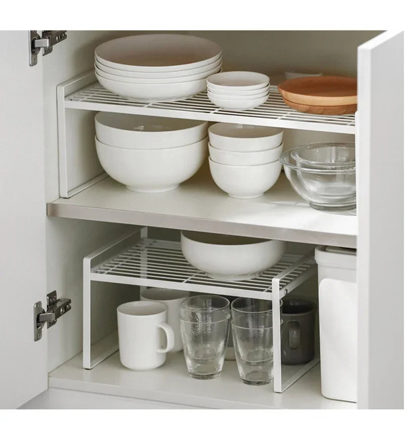 Steel Kitchen Dishes Bowl Storage Rack Kitchenware Utensils Drainer Shelf Cabinet Over Sink Cutlery Drying Holder Home Organiser