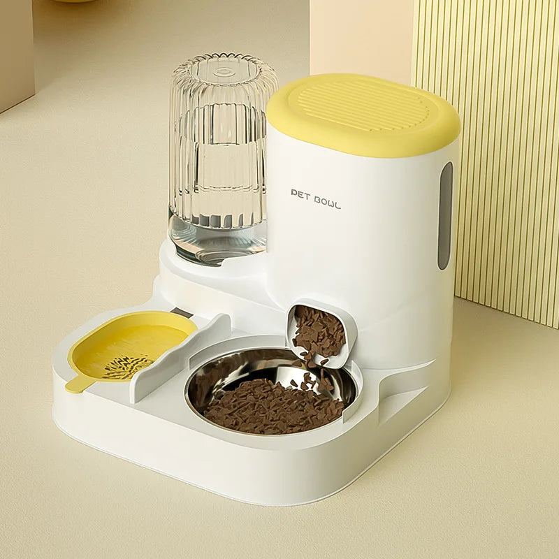 Automatic Pet Feeder – Integrated Cat Food & Water Dispenser for Cats and Dogs