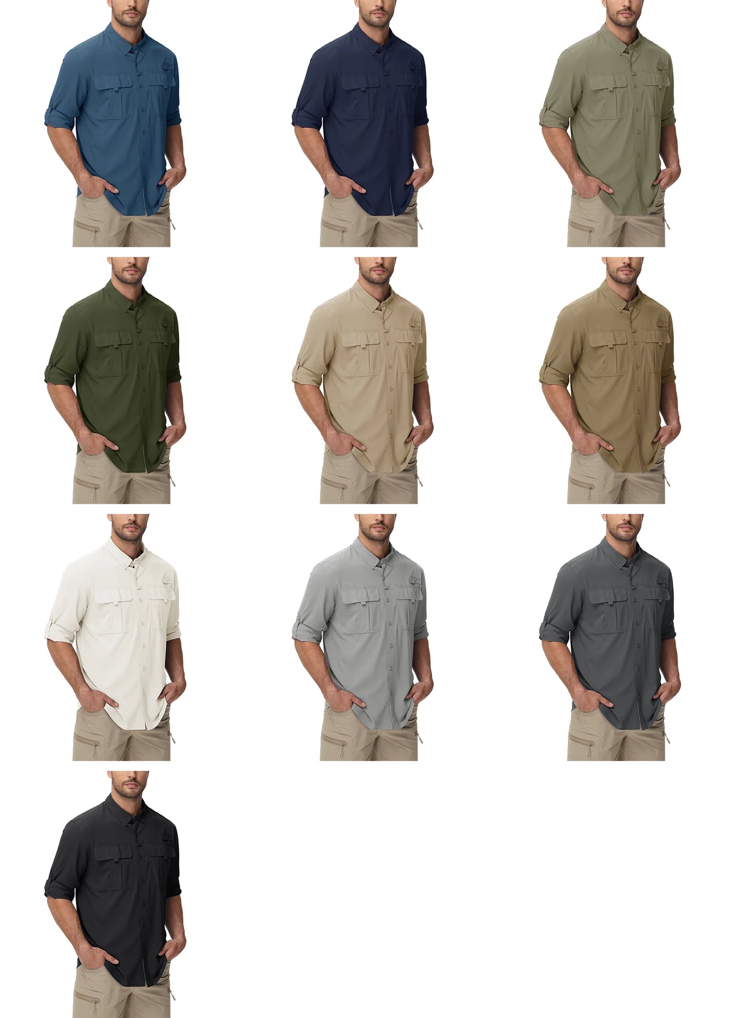 KEFITEVD Men's Long Sleeve Shirts