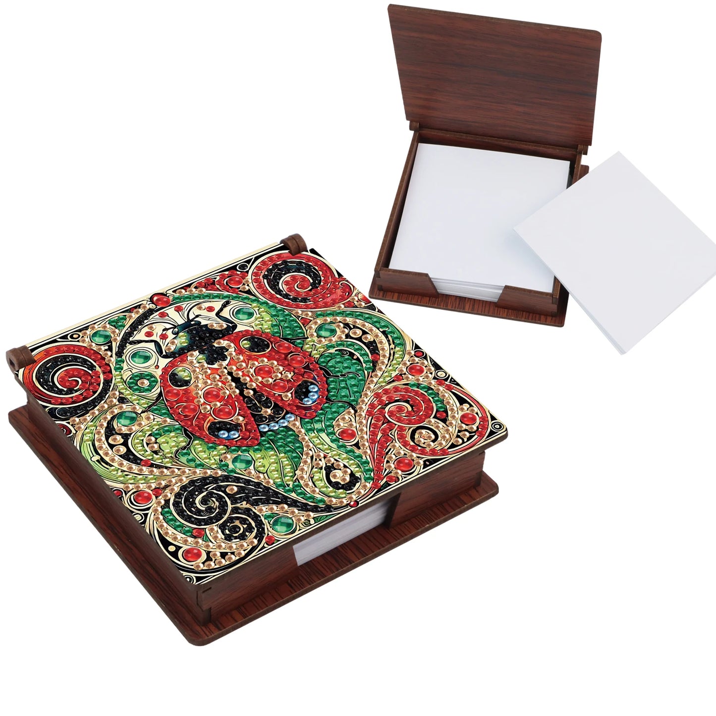 Special shaped Diamond Art Painting Sticky Note Box kits,Animal Fairy partial Diamond Art note box for Home Office decorate Gift
