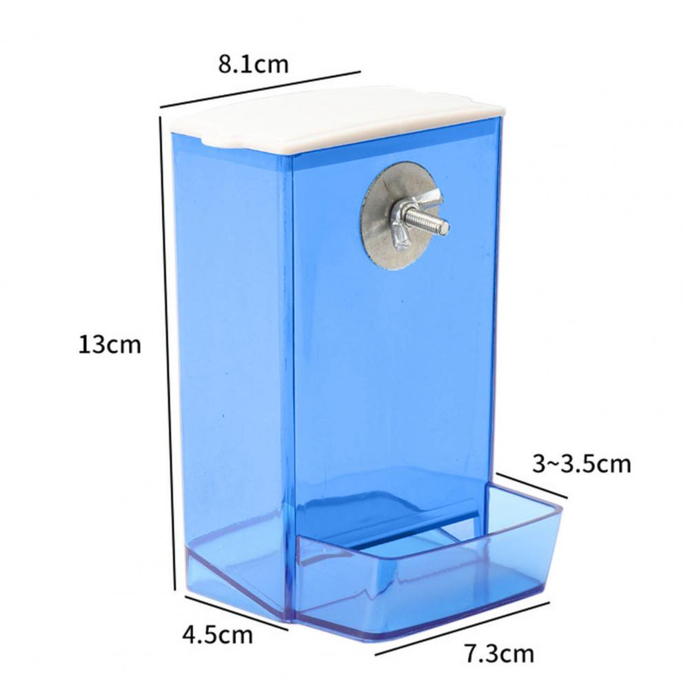 Automatic Bird Feeder & Waterer – Dustproof Lid Food Dispenser for Parrots, Budgies, Cockatiels, and Conures