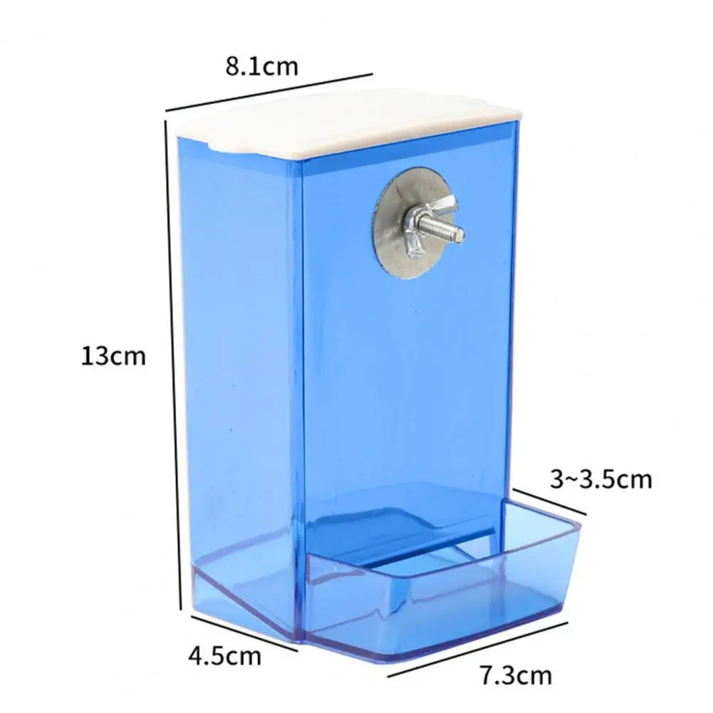 Automatic Bird Feeder & Waterer – Dustproof Lid Food Dispenser for Parrots, Budgies, Cockatiels, and Conures
