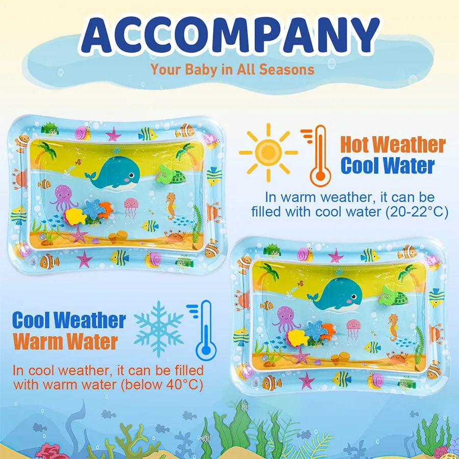 Baby PVC Water Inflatable Play Mat Cushion