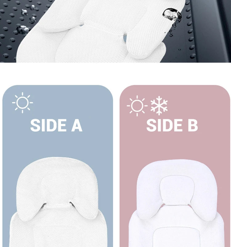 Baby Stroller Seat Pad  Multifunctional Universal Double Sided Baby Car Seat Cushion Kids Cart Mattress Mat Stroller Accessories