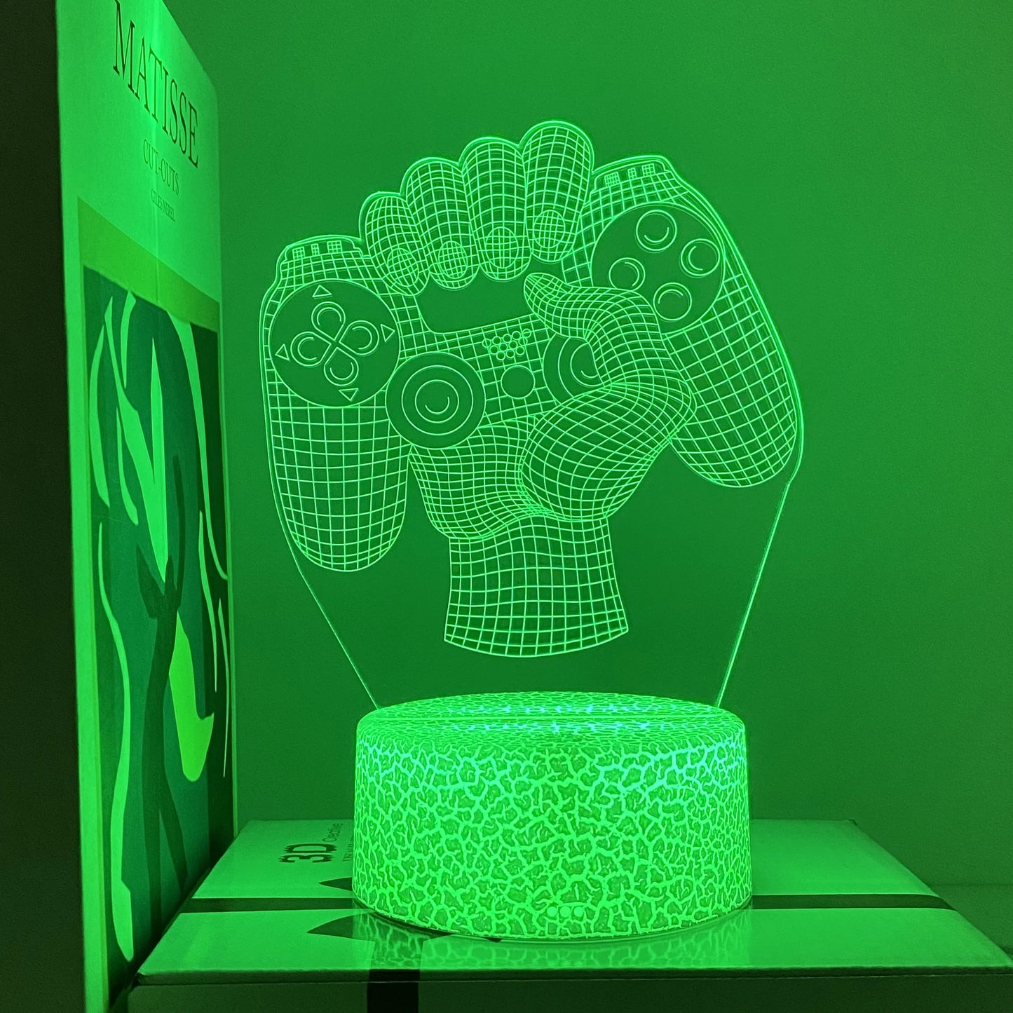 1pc Gamepad pattern atmosphere decorative lights, soft light with sleeping lights, holiday gifts for family and friends.