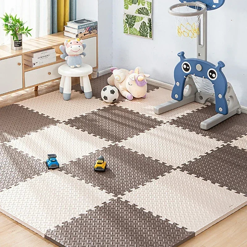 8/16PCS Non-Toxic Baby Play Mat, Interlocking Soft Foam Floor Mats for Kids' Play Area and Baby Floor Exercise Non-Slip Design