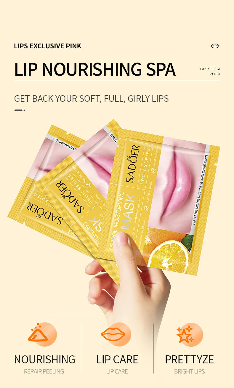 30pcs Fruits Lip Mask Moisturising Patches